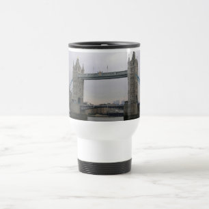 Travel Mug with Tower Bridge over the Thames River