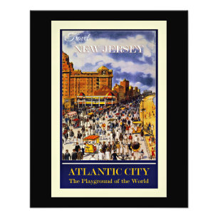 Travel New Jersey, Atlantic City, Photo Print
