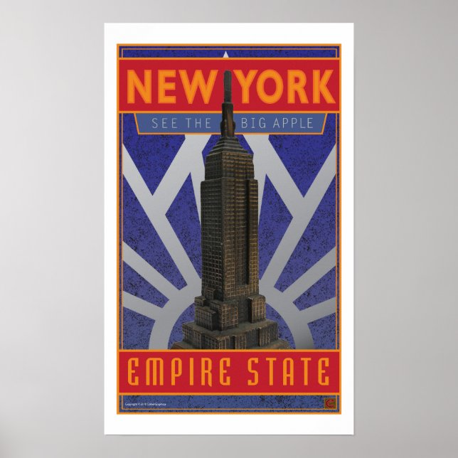 TRAVEL-New York-Empire State Bldg. Poster (Front)