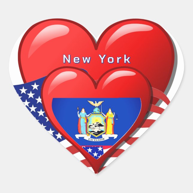 Travel New York Love Sticker (Front)