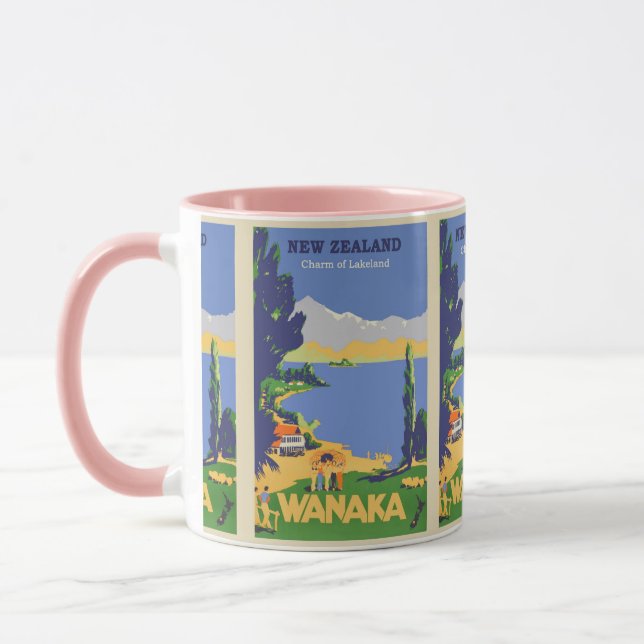 Travel New Zealand Lake Land Mug (Left)