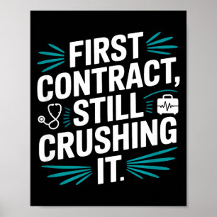Travel nurse life overtime tales poster
