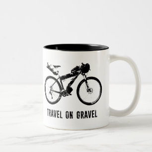 Travel On Gravel Bikepacking Two-Tone Coffee Mug