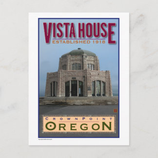 TRAVEL-Oregon-Vista House- Postcard