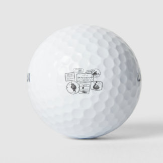 Travel pack stamp golf balls
