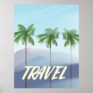 Travel Palms Poster