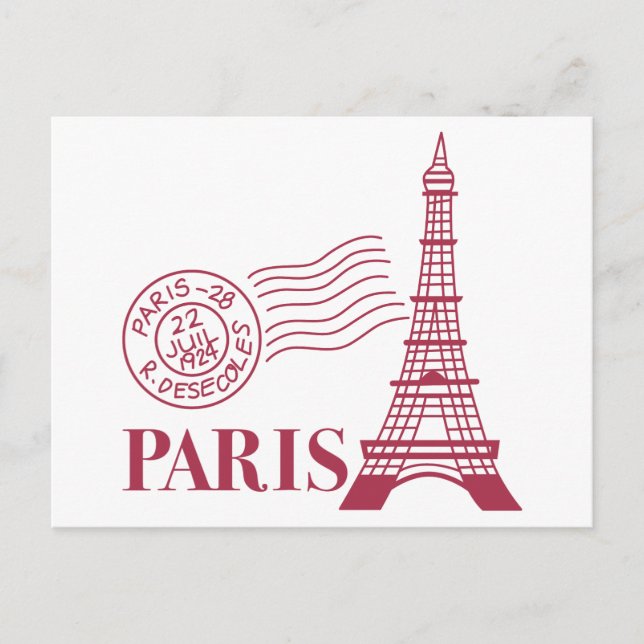 Travel Paris Postcard (Front)