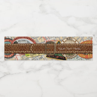 Travel Party Water Bottle Label