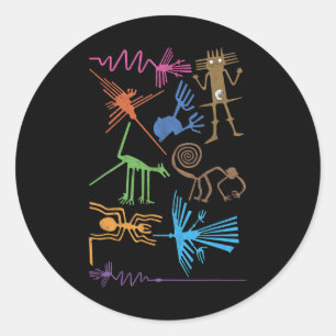 Travel Peru Nazca Lines Machu Picchu Family Vacati Classic Round Sticker