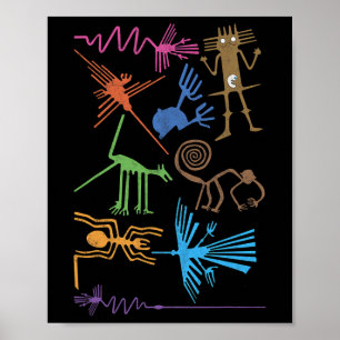 Travel Peru Nazca Lines Machu Picchu Family Vacati Poster
