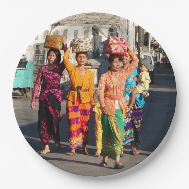 Travel Photo Bali Indonesia Paper Plate (Front)