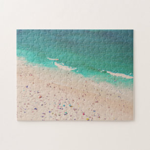 Travel Photo of the Beach with Turquoise Water Jigsaw Puzzle