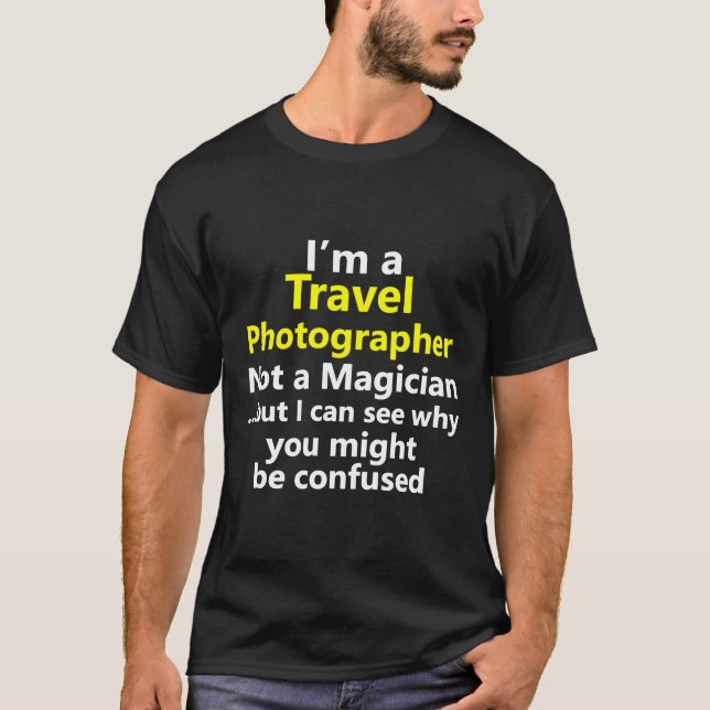 Travel Photographer Job Employee Official Staff Ca T-Shirt (Front)