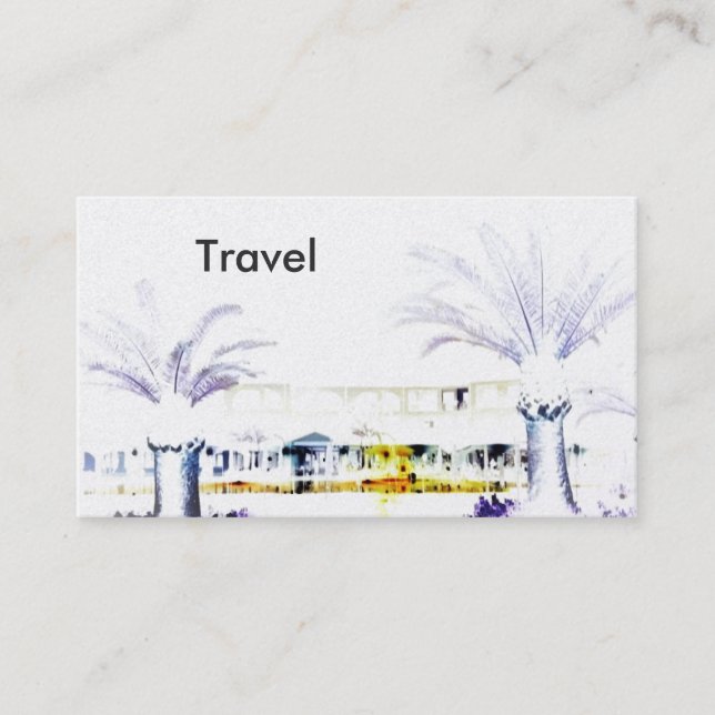 Travel Photography Architecture Business Card (Front)
