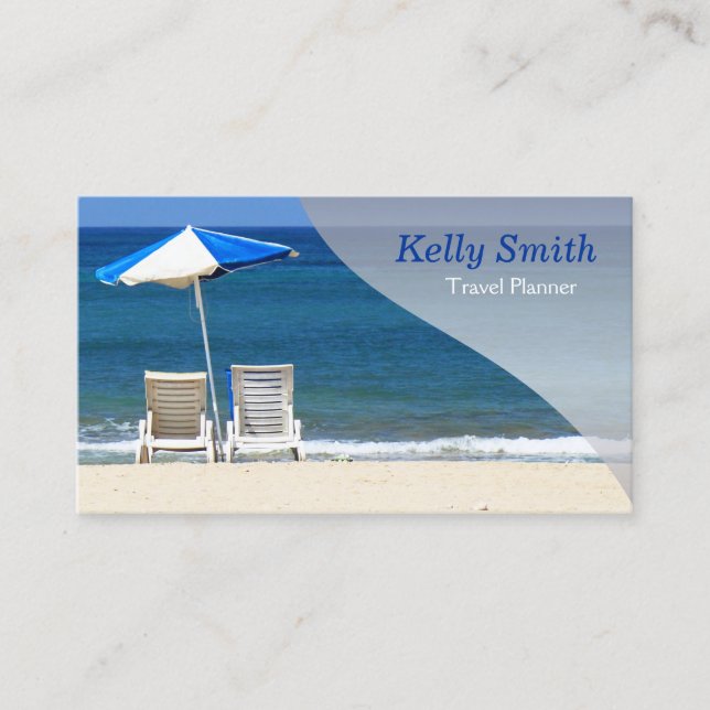 Travel Planner Agency Business Card (Front)
