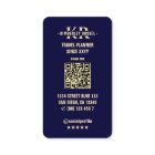 Travel Planner World Map Modern Midnight Blue