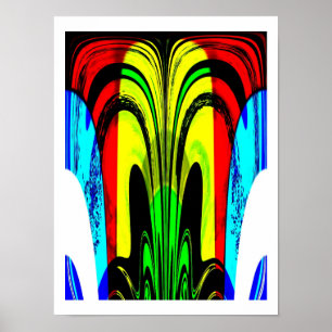 Travel portal art poster