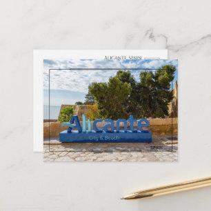 Travel Postcard of Alicante, Spain