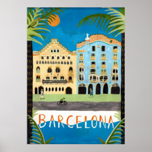 travel POSTER, Barcelona,Spain Poster