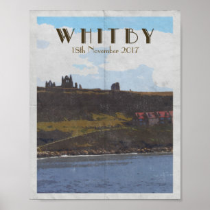 travel poster east coast whitby yorkshire