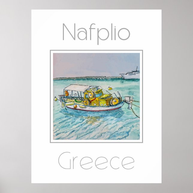 Travel poster for Nafplio Greece (Front)
