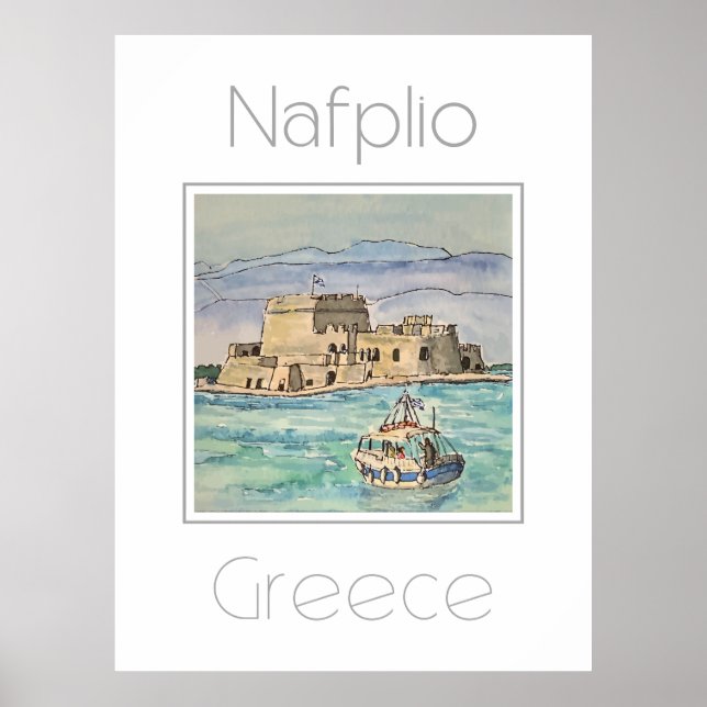 Travel poster for Nafplio Greece (Front)