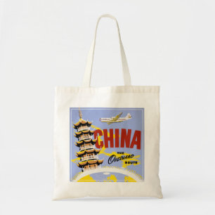Travel Poster For Northwest Orient Airlines Tote Bag