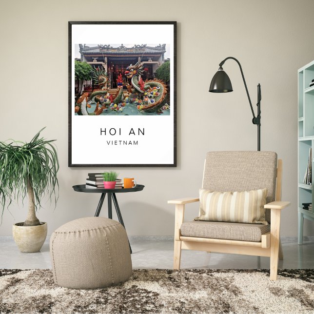 Travel Poster, Hoi An Vietnam, Customisable Poster (Creator Uploaded)