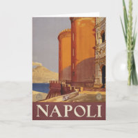 Travel Poster Of Vesuvius And The Bay Of Naples