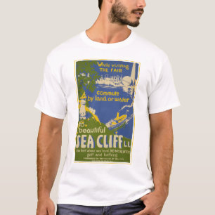Travel Poster Promoting Sea Cliff, Long Island 2 T-Shirt