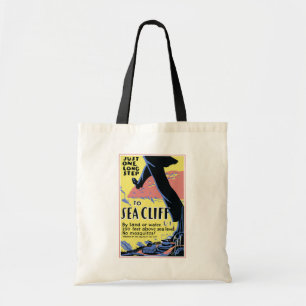 Travel Poster Promoting Sea Cliff, Long Island Tote Bag