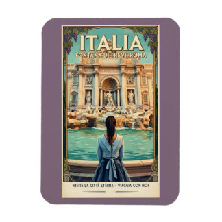 Travel Poster/Roma Magnet