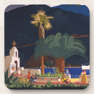 Travel Poster - Santa Catalina Island, California Coaster