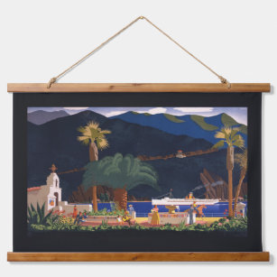 Travel Poster - Santa Catalina Island, California Hanging Tapestry