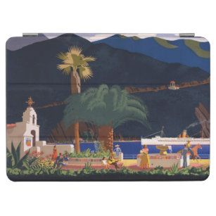 Travel Poster - Santa Catalina Island, California iPad Air Cover