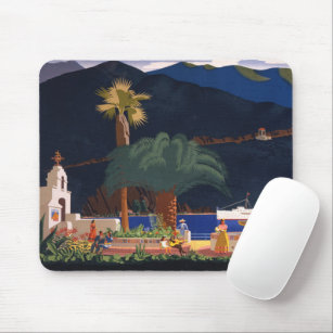 Travel Poster - Santa Catalina Island, California Mouse Pad