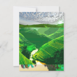 Travel Poster - Vietnam Wall Art Print, Illustrati Postcard