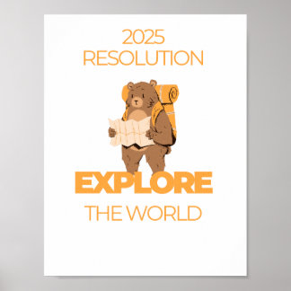 Travel quote Explore the world Poster