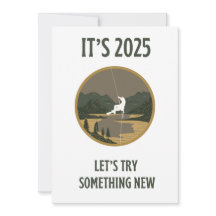 Travel quote Let’s try something new Holiday card