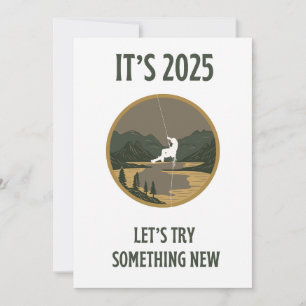Travel quote Let’s try something new Holiday card