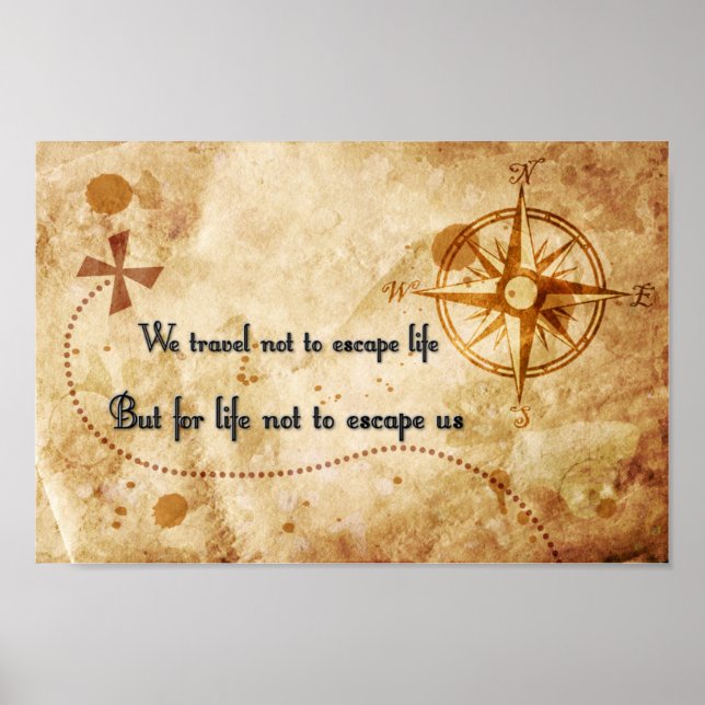 Travel quote poster (Front)