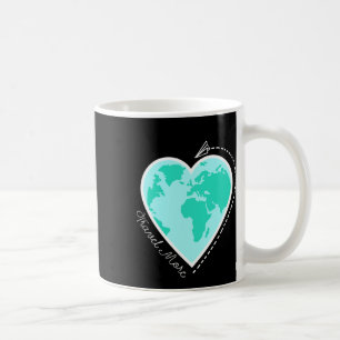Travel Quote Travel More World Map Adventure Vacat Coffee Mug