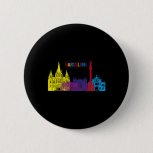 Travel Rcelona Spain Europe Spanish Family Vacatio 6 Cm Round Badge