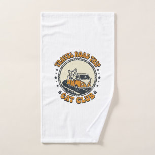 Travel Road Trip Cat Pet Lover Shirt Art - Travel Hand Towel