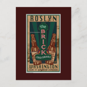 TRAVEL-Roslyn WA- Postcard