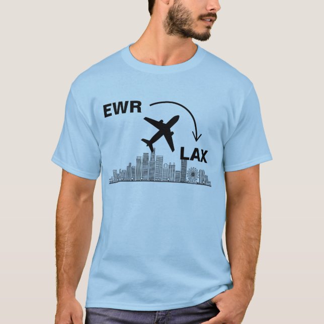 Travel Shirt to Los Angeles California (Front)