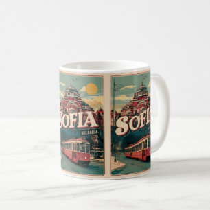 Travel Sofia, bulgaria vintage gifts and souvenirs Coffee Mug