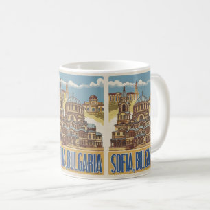 Travel Sofia, bulgaria vintage gifts and souvenirs Coffee Mug