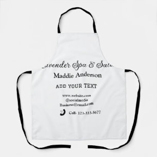 travel spa salon guest information vacation beach apron