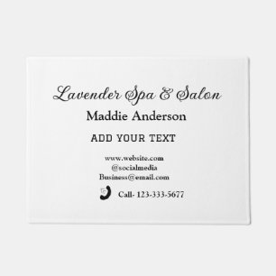 travel spa salon guest information vacation beach doormat